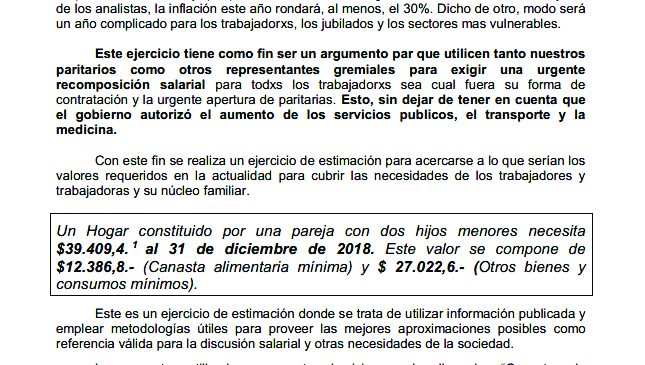 Informes Junta Interna ATE-Indec Febrero 2019