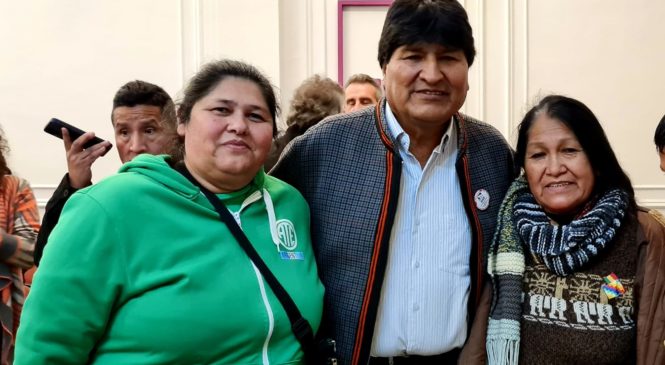 La CTAA Rosario junto a Evo Morales en su clase magistral